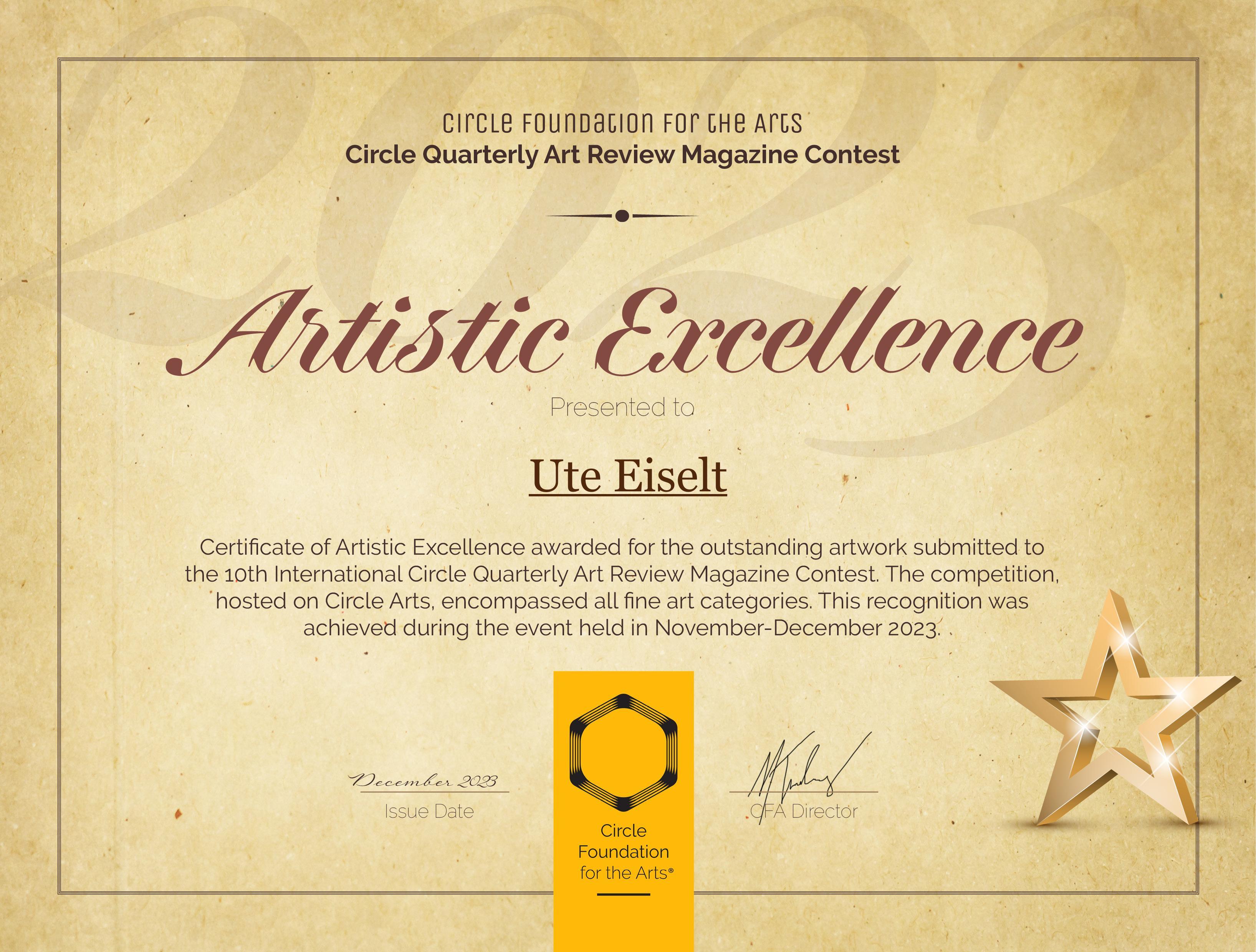 CFA CQ10 ExcellenceAward Ute Eiselt