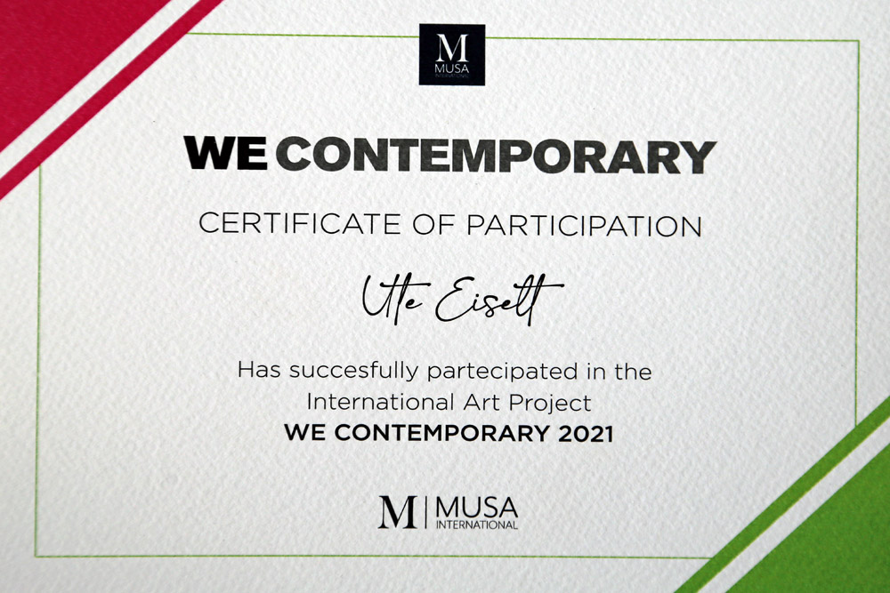 IMG 5376 Zertifikat We Contemporary